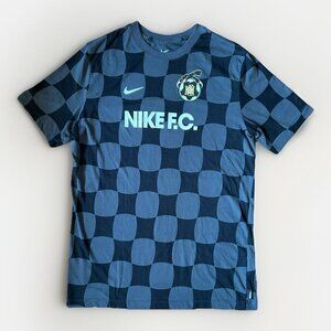 Nike FC Football Club Block Anthracite T-Shirt DR7735 060 Size Medium Black/Grey